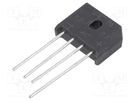 Bridge rectifier: single-phase; Urmax: 600V; If: 8A; Ifsm: 175A DC COMPONENTS