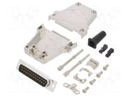 Connector: D-Sub; PIN: 25; plug; male; soldering; for cable; black ENCITECH