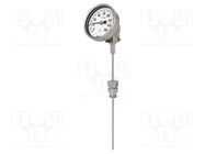 Meter: temperature; analogue,bimetal; 0÷120°C; Probe l: 140mm WIKA