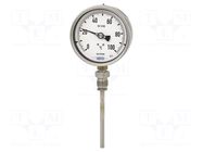 Meter: temperature; analogue,gas-actuated; 0÷160°C; 73; Ø: 100mm WIKA