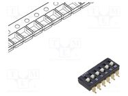 Switch: DIP-SWITCH; OFF-ON; 0.025A/24VDC; Pos: 2; -20÷70°C; SMD OMRON Electronic Components