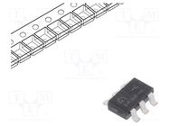 Transistor: P-MOSFET; unipolar; -30V; -5A; Idm: -20A; 1.6W; SOT26 ONSEMI