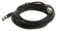 RF COAX, BNC STRAIGHT PLUG, 15FT, BLACK