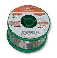 SOLDER WIRE, 95.5/3.8/0.7, 0.5MM, 250G