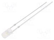 LED; 3mm; white warm; 750÷1120mcd; 140°; Front: flat; 2.7÷3.4V OPTOSUPPLY