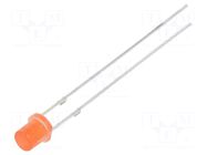 LED; red; 3mm; 68÷100mcd; 140°; Front: flat; 1.8÷2.6VDC OPTOSUPPLY