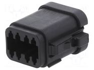Connector: wire-wire; plug; female; PX0; PIN: 8; IP68; for cable BULGIN