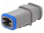 Connector: wire-wire; plug; female; PX0; PIN: 4; IP68; for cable BULGIN