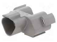 Transition: T adapter; PX0; PIN: 3; IP68; grey BULGIN