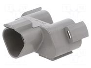 Transition: T adapter; PX0; PIN: 3; IP68; grey BULGIN