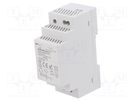 Power supply: switched-mode; for DIN rail; 24W; 12VDC; 2A; IP20 QOLTEC