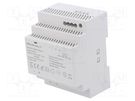 Power supply: switched-mode; for DIN rail; 92W; 24VDC; 3.83A; IP20 QOLTEC
