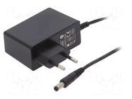 Power supply: switching; mains,plug-in; 24VDC; 1A; 24W; 86.09% POS
