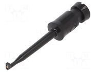 Clip-on probe; hook type; 6A; 60VDC; black; Plating: gold-plated HIRSCHMANN T&M