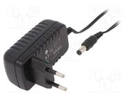 Power supply: switching; mains,plug-in; 6VDC; 2A; 12W; Plug: EU POS