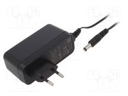 Power supply: switched-mode; mains,plug; 24VDC; 1.5A; 36W; Plug: EU XP POWER