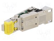 Connector: RJ45; plug; PIN: 8; gold-plated; Layout: 8p8c; for cable PHOENIX CONTACT