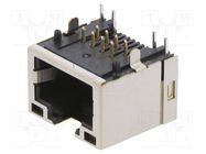 Socket; RJ45; PIN: 8; gold-plated; Layout: 8p8c; on PCBs; THT PHOENIX CONTACT