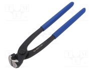 Pliers; end,cutting,elongated; PVC coated handles; 254mm KING TONY