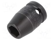 Socket; 6-angles,socket spanner,impact; HEX 12mm; 1/2"; IMPACT STAHLWILLE