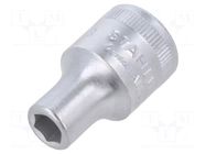 Socket; 6-angles,socket spanner; HEX 8mm; 1/2"; short STAHLWILLE