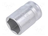 Socket; 6-angles,socket spanner; HEX 19mm; 1/2"; short STAHLWILLE