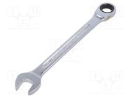 Wrench; combination spanner; 17mm; chromium plated steel STAHLWILLE