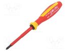 Screwdriver; insulated; Phillips; PH1; Blade length: 80mm; 1kVAC STAHLWILLE