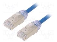 Patch cord; F/UTP,TX6A-28™; 6a; solid; Cu; LSZH; blue; 2m; 28AWG PANDUIT