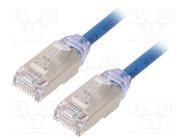 Patch cord; F/UTP,TX6A-28™; 6a; solid; Cu; LSZH; blue; 3m; 28AWG PANDUIT