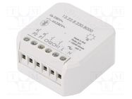 Relay; YESLY; flush mount; 230VAC; IP20; -10÷50°C; 2400Hz; 10m; Ch: 2 FINDER