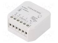 Relay; flush mount; 230VAC; IP20; YESLY; -10÷50°C; 2400Hz; 10m; Ch: 2 FINDER