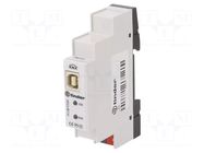 KNX-USB interface; for DIN rail mounting; 30VDC; IP40; -5÷45°C FINDER