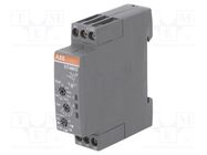 Timer; 0,05s÷100h; NO,SSR; 12÷240VAC; 12÷240VDC; -20÷60°C; IP20 ABB