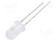 LED; 5mm; white warm; 3600÷7150mcd; 30°; Front: convex; 2.8÷3.6VDC EVERLIGHT