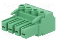 Pluggable terminal block; 7.62mm; ways: 4; straight; plug; female PHOENIX CONTACT