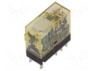 Relay: electromagnetic; DPDT; Ucoil: 24VDC; Icontacts max: 8A; RJ IDEC