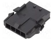 Connector: wire-board; plug; male; Mini-Fit Sigma; PIN: 4; black MOLEX