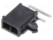 Connector: wire-board; socket; male; PIN: 2; Micro-Fit+; PCB snap MOLEX