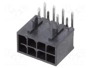 Connector: wire-board; socket; male; PIN: 8; Micro-Fit+; PCB snap MOLEX