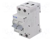 Circuit breaker; 230/400VAC; 250VDC; Inom: 16A; Poles: 2; Charact: C EATON ELECTRIC