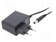 Power supply: switching; mains,plug-in; 9VDC; 1A; 9W; Out: 5,5/2,5 POS