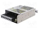 Power supply: switched-mode; for DIN rail; 100W; 15VDC; 7A; OUT: 1 OMRON