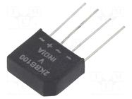 Bridge rectifier: single-phase; Urmax: 1kV; If: 1.9A; Ifsm: 50A VISHAY