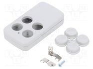 Enclosure: for remote controller; X: 35mm; Y: 65.5mm; Z: 13mm KRADEX