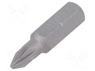 Screwdriver bit; Pozidriv®; PZ1; Overall len: 25mm BETA