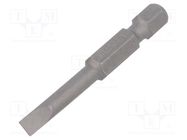 Screwdriver bit; slot; 4,5x0,6mm; Overall len: 50mm 