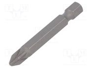 Screwdriver bit; Pozidriv®; PZ2; Overall len: 50mm BETA