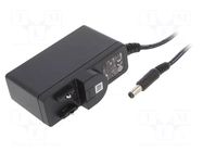 Power supply: switching; mains,plug-in; 12VDC; 1.5A; 18W; 87.5% XP POWER