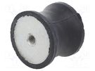 Vibration damper; M10; Ø: 55mm; rubber; L: 45mm; H: 10mm; 1818N ELESA+GANTER